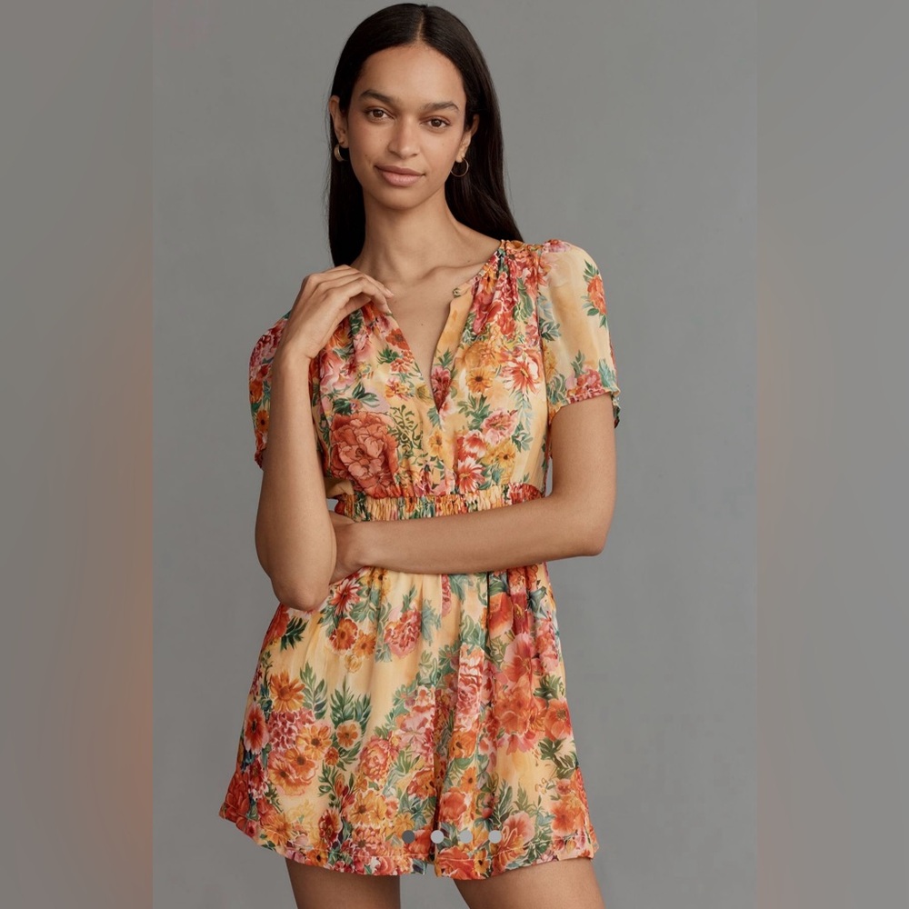 NWT The Somerset Romper: Chiffon Edition Large